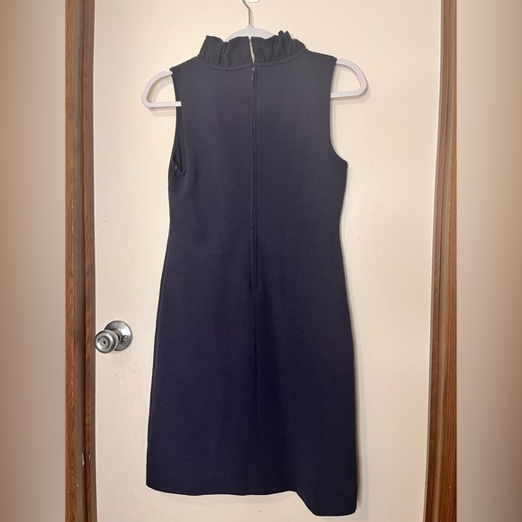Lilly Pulitzer Navy Ruffle V-Neck Mini Dress - Picture 3 of 11
